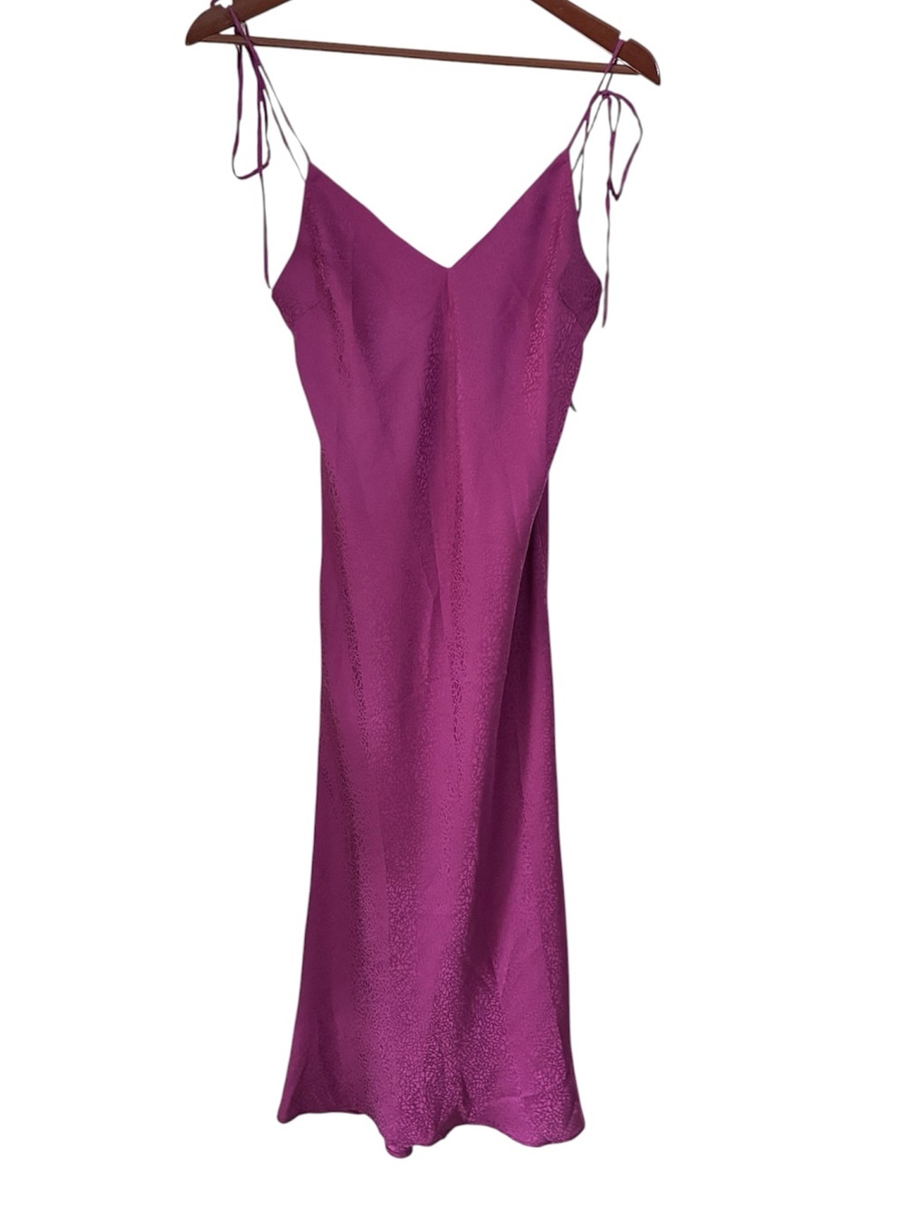 Park & Fifth Purple 100% Silk Slip Dress Made in Canada 🇨🇦 Size Small